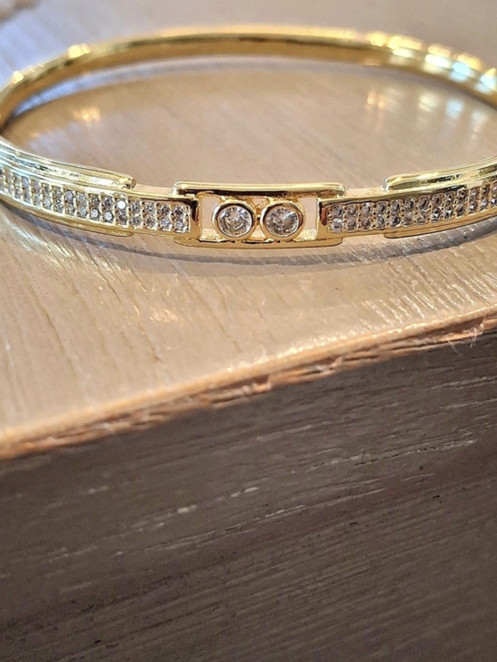 Two-Tone Crystal Bracelet Like New